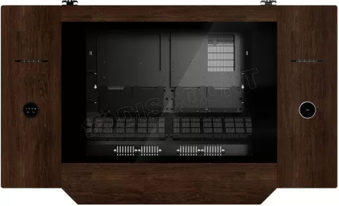 Photo de Bureau Gamer E-ATX Lian-Li DK-07 Wood (Noir/Marron)