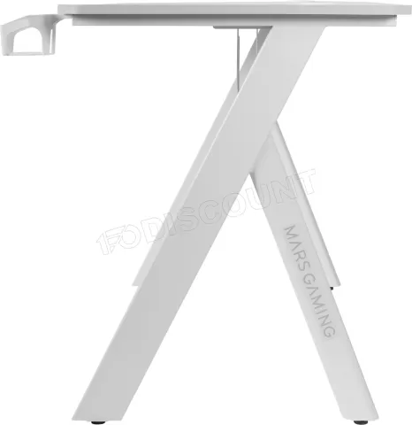 Photo de Bureau Gamer Mars Gaming MGD RGB - 100cm (Blanc)
