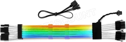 Photo de Câble 2x 6+2 pin Sharkoon XTend 16 RGB 30cm