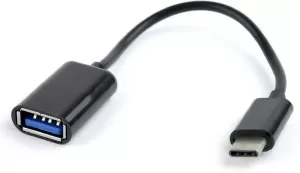 Photo de Câble Adaptateur CableXpert USB-C/A 2.0 OTG MF 20cm (Gris)