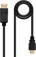 Photo de Cable adaptateur Nanocable DisplayPort vers HDMI M/M 5m (Noir)