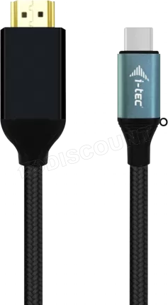 Photo de Cable Adaptateur USB-C I-Tec vers HDMI 1,5m M/M (Noir)