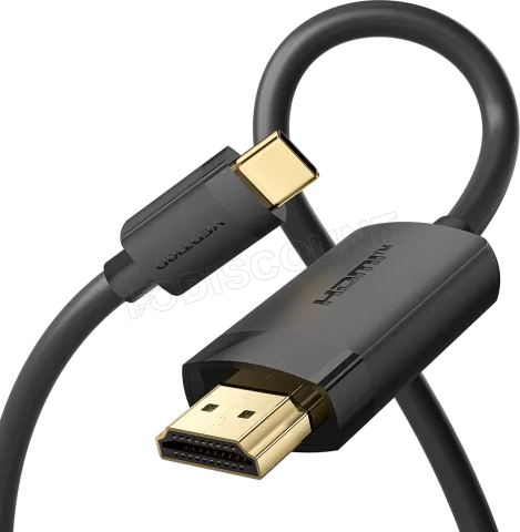 Photo de Cable Adaptateur Vention USB-C vers HDMI M/M 1m (Noir)