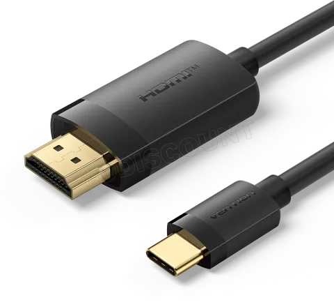 Photo de Cable Adaptateur Vention USB-C vers HDMI M/M 1m (Noir)