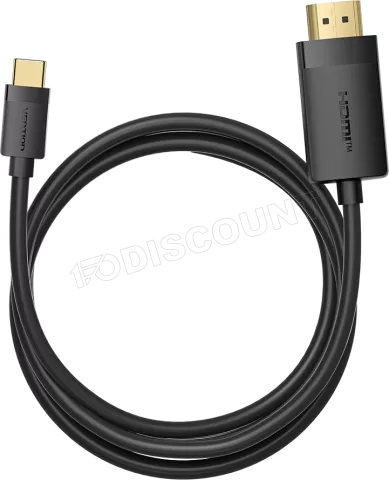 Photo de Cable Adaptateur Vention USB-C vers HDMI M/M 1m (Noir)
