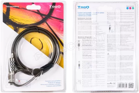 Photo de Cable Antivol à code pour PC et portables TooQ TQCLKC0035