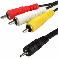 Photo de Cable audio D2 Diffusion Jack 3,5mm vers 3 x RCA 1.5m