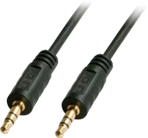 Photo de Cable Audio Jack 3,5mm Lindy M/M 10m (Noir)