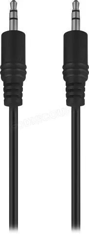 Photo de Câble audio Jack 3,5mm T'nB 2m M/M (Noir)