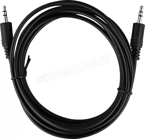 Photo de Câble audio Jack 3,5mm T'nB 2m M/M (Noir)