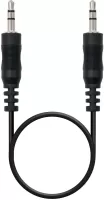 Photo de Câble audio Nanocable Jack 3,5mm M/M 1,5m (Noir)