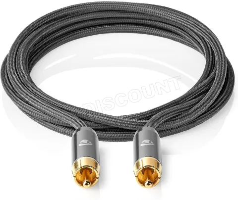 Photo de Cable Audio RCA Nedis MM 3m (Noir)