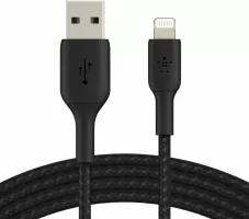 Photo de Câble Belkin BoostCharge USB-A vers Lightning 1m M/M (Noir)