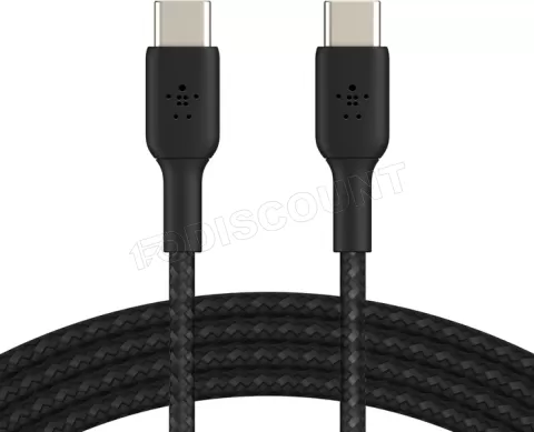 Photo de Câble Belkin BoostCharge USB-C 1m M/M 60W (Noir)