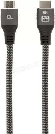 Photo de Cable CableXpert 8K Select Plus HDMI 2.1 MM 1m (Gris)