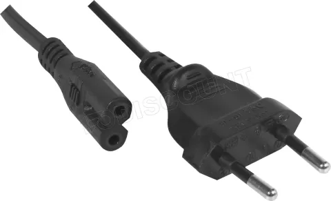 Photo de Cable d'Alimentation Bipolaire 3m (Noir)