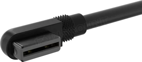 Photo de Cable de connexion Corsair iCue Link coudé 90° 60cm (Noir)