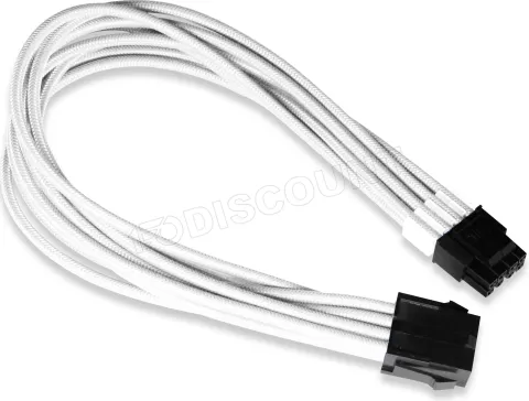 Photo de Câble d'extension (Rallonge) Xigmatek iCable CPU - 1x EPS 12V 8 pins (Blanc)