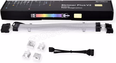 Photo de Câble Double 8 Pin Lian Li Strimer Plus V2 RGB