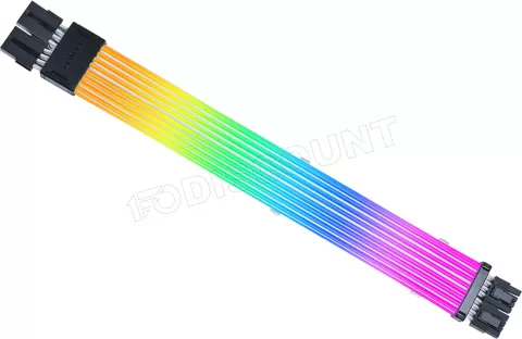 Photo de Câble Double 8 Pin Lian Li Strimer Wireless RGB - 8-1 GPU