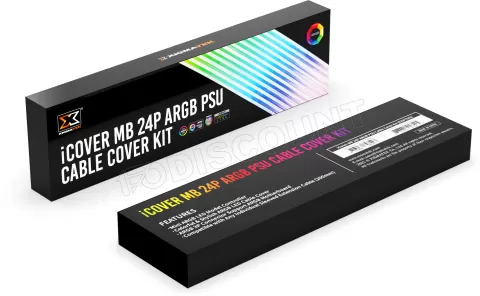 Photo de Cable extension 24 pin Xigmatek iCover RGB (Transparent)