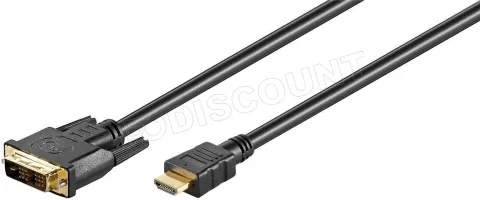 Photo de Cable Goobay DVI-D vers HDMI 2m M/M (Noir)