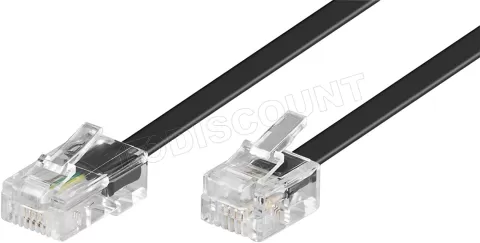 Photo de Câble Goobay RJ11 vers RJ45 - 3m (Noir)