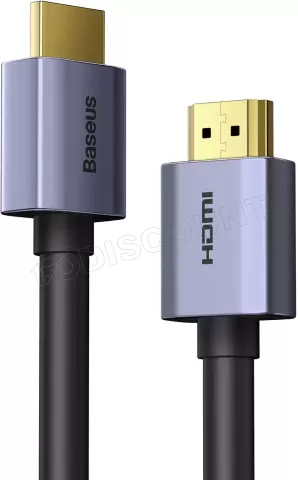 Photo de Câble HDMI 2.0 Baseus 2m M/M (Gris/Noir)