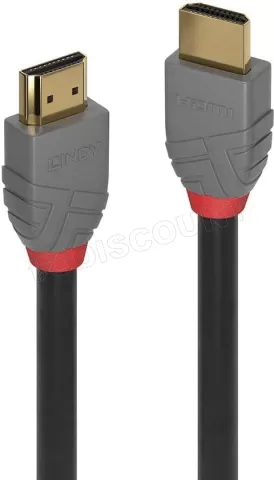 Photo de Cable HDMI 2.0 Lindy 1m M/M (Gris)