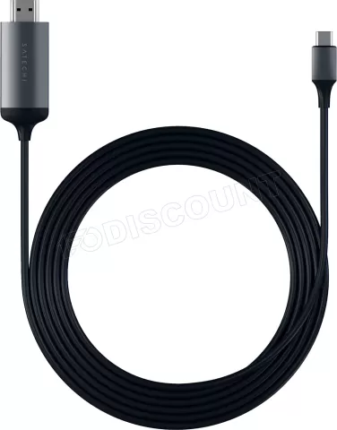 Photo de Câble HDMI 2.0 Satechi vers USB-C 1,8m M/M (Gris)