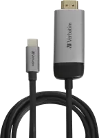 Photo de Câble HDMI 2.0 Verbatim vers USB-C 1,5m M/M (Argent)