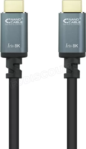 Photo de Câble HDMI 2.1 Nanocable 0.5m M/M (Noir)