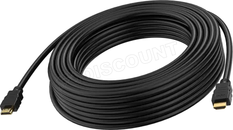 Photo de Câble HDMI 2.1 Vision 10m (Noir/Or)
