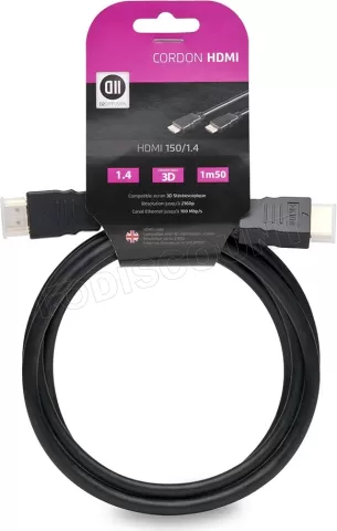 Photo de Cable HDMI D2 Diffusion 1,5m M/M