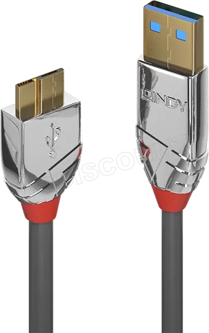 Photo de Cable Lindy USB 3.2 vers Micro B M/M 1m (Gris)