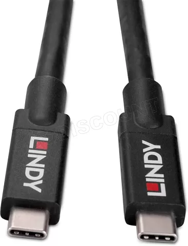 Photo de Cable Lindy USB 3.2 vers Type C M/M 10 GB/s 5m (Noir)