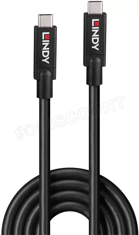 Photo de Cable Lindy USB 3.2 vers Type C M/M 10 GB/s 5m (Noir)