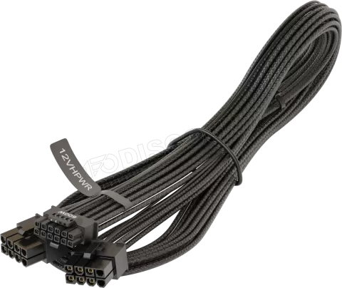 Photo de Cable modulaire Seasonic 12VHPWR - 1x PCIe 12+4 pins vers 2x 8 pins (Noir)