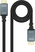 Photo de Câble Nanocable Iris 8K HDMI 2.1 M/M 10m (Noir/Gris)