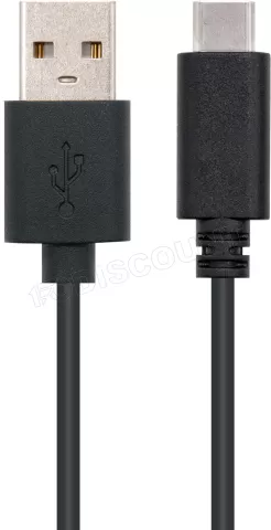 Photo de Câble Nanocable USB-A/C 2.0 M/M 1m (Noir)