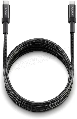 Photo de Cable NGS Knot USB-C M/M 2m 65W (Noir)