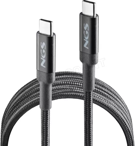 Photo de Cable NGS Knot USB-C M/M 3m 65W (Noir)
