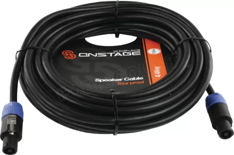 Photo de Câble pour Enceinte -  Speakon 4x Konig 1,5mm² 15m (Noir)