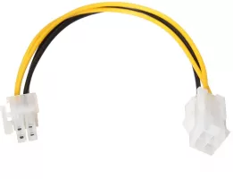 Photo de Cable rallonge d'alimentation P4 M/F 20cm