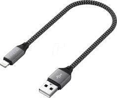 Photo de Câble Satechi USB-A vers Lightning 25cm M/M (Gris)