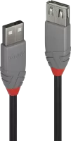 Photo de Cable USB 2.0 Lindy 20cm M/F (rallonge)