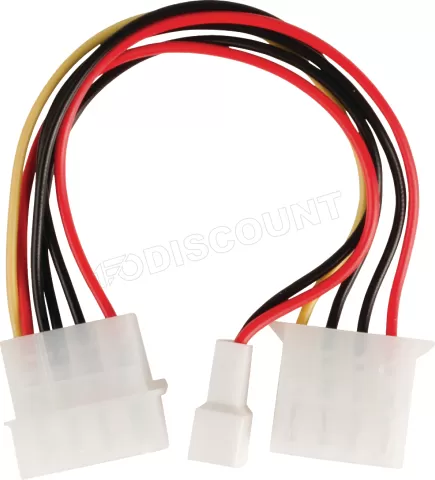 Photo de Cable Valueline adaptateur molex d'alimentation 4 pins vers 3 pins (alimentation ventilateur)