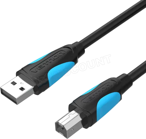 Photo de Cable Vention USB 2.0  A/B M/M 1m (Noir)
