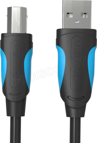 Photo de Cable Vention USB 2.0  A/B M/M  2m (Noir)