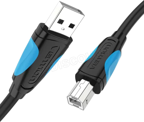 Photo de Cable Vention USB 2.0  A/B M/M  2m (Noir)